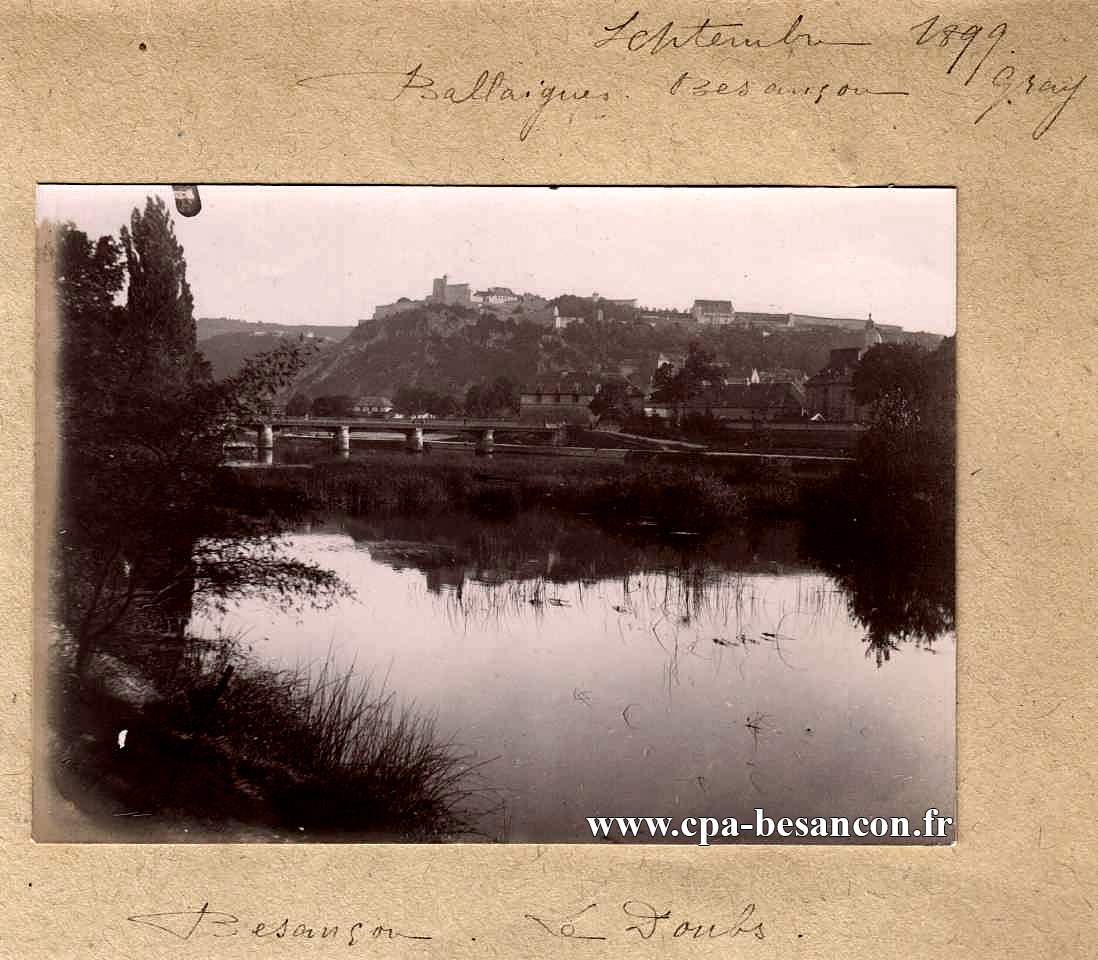 BESANÇON - Le Pont de Bregille vu de Micaud - Septembre 1899